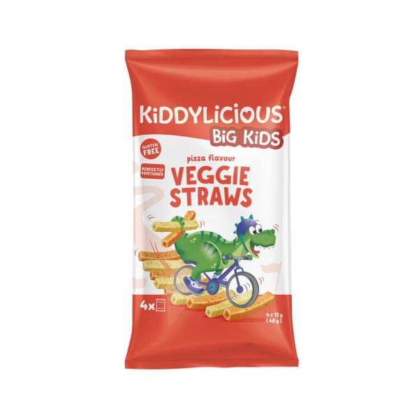 KIDDYLICIOUS STRAWS PIZZA 12G (X4) MULTIPACK