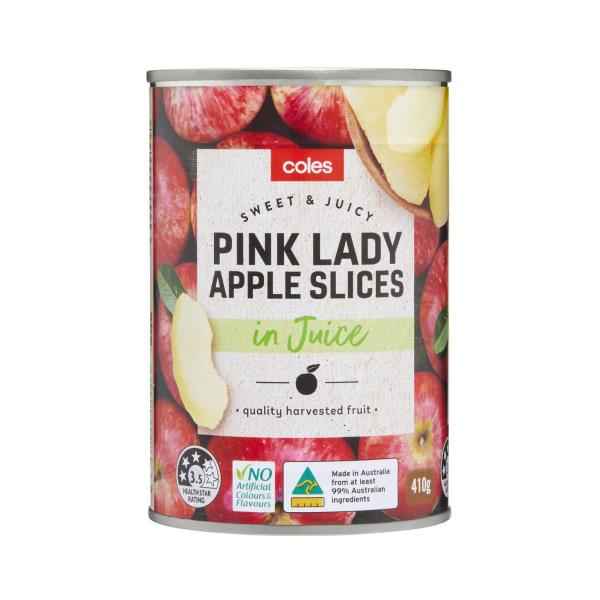 Australian Pink Lady Apple Slices In Juice