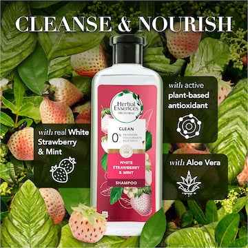 Herbal Essences Bio Renew White Strawberry & Mint Clean Shampoo 400mL