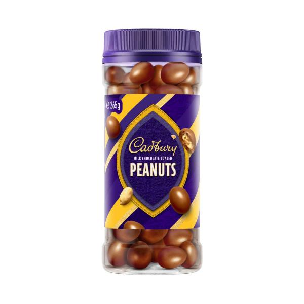 CADBURY MILK CHOCOLATE COATED PEANUTS 265G