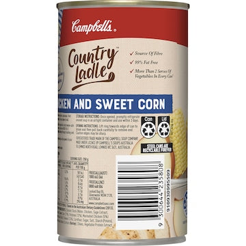 Campbell's Country Ladle Soup Chicken & Sweet Corn 505g