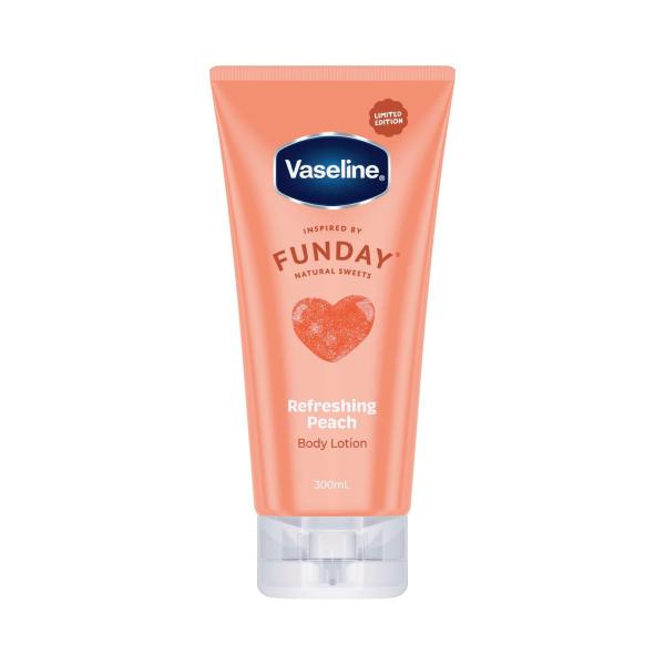 VASELINE FUNDAY REFRESHING PEACH BODY LOTION 300ML