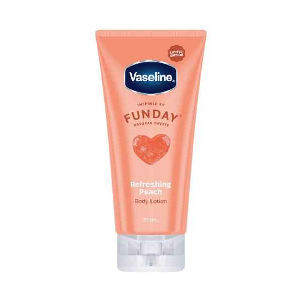 VASELINE FUNDAY REFRESHING PEACH BODY LOTION 300ML