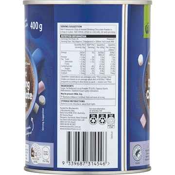 Woolworths Instant Chocolate Powdered Drink 400g