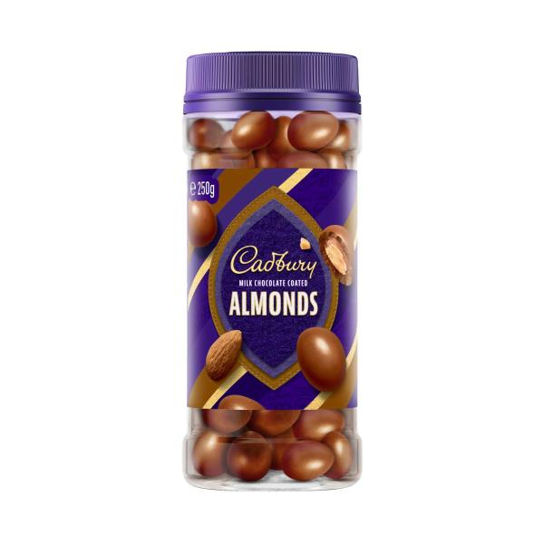 CADBURY MILK CHOCOLATE COATED ALMONDS 250G