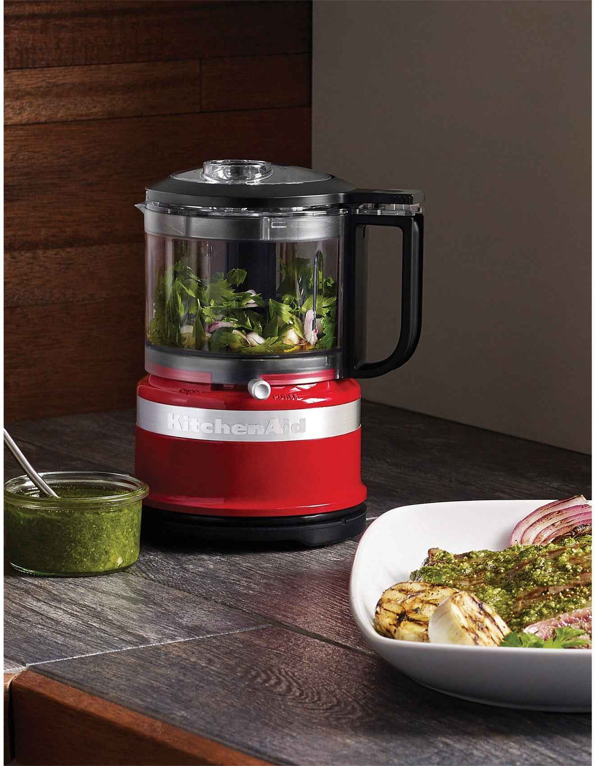 KFC3516 3.5 Cup Mini Food Chopper Empire Red