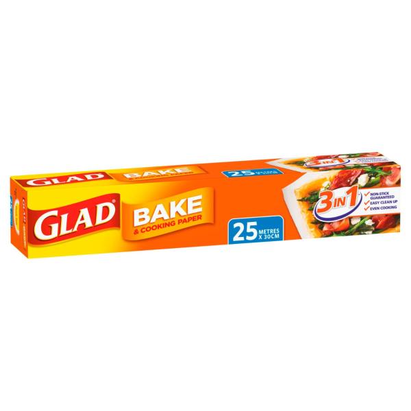 GLAD BAKE & COOKING PAPER 25M