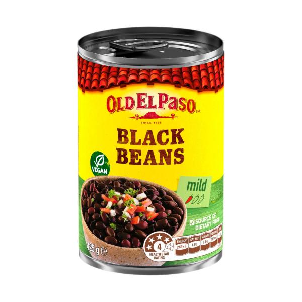 OLD EL PASO BLACK BEANS 425G