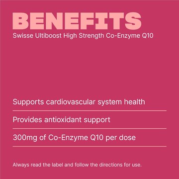 Swisse Ultiboost High Strength Co-Enzyme Q10 Capsules 30 pack