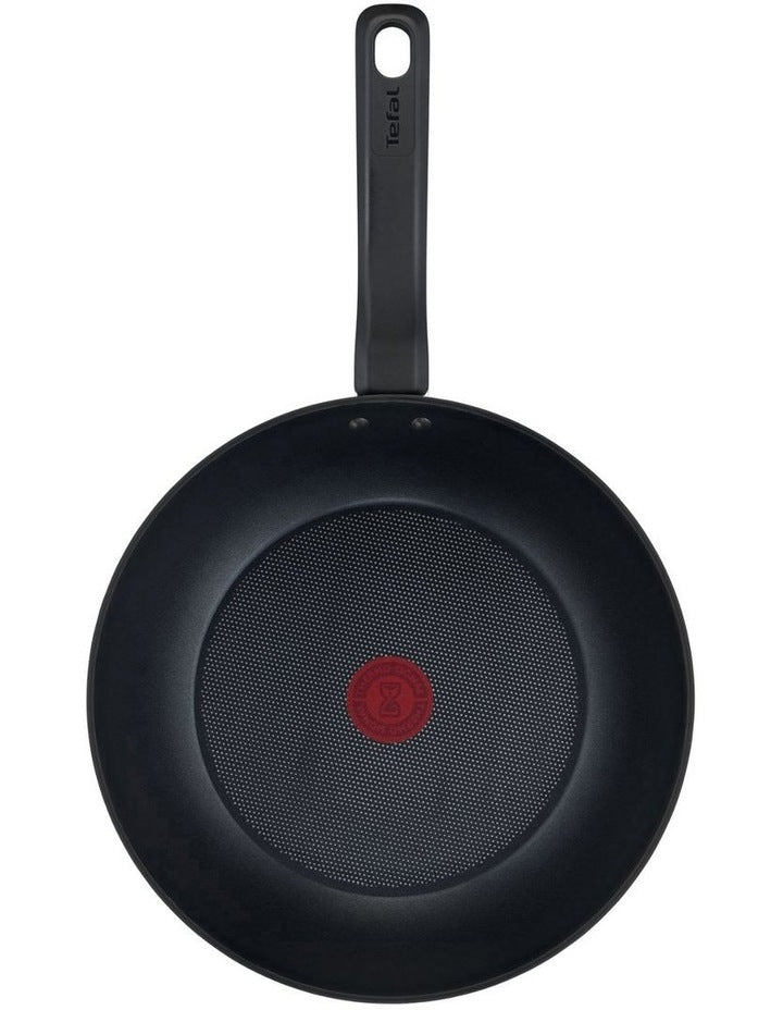 Delight Induction Non-Stick Twin Pack 28cm Frypan / 28cm Wok in Red