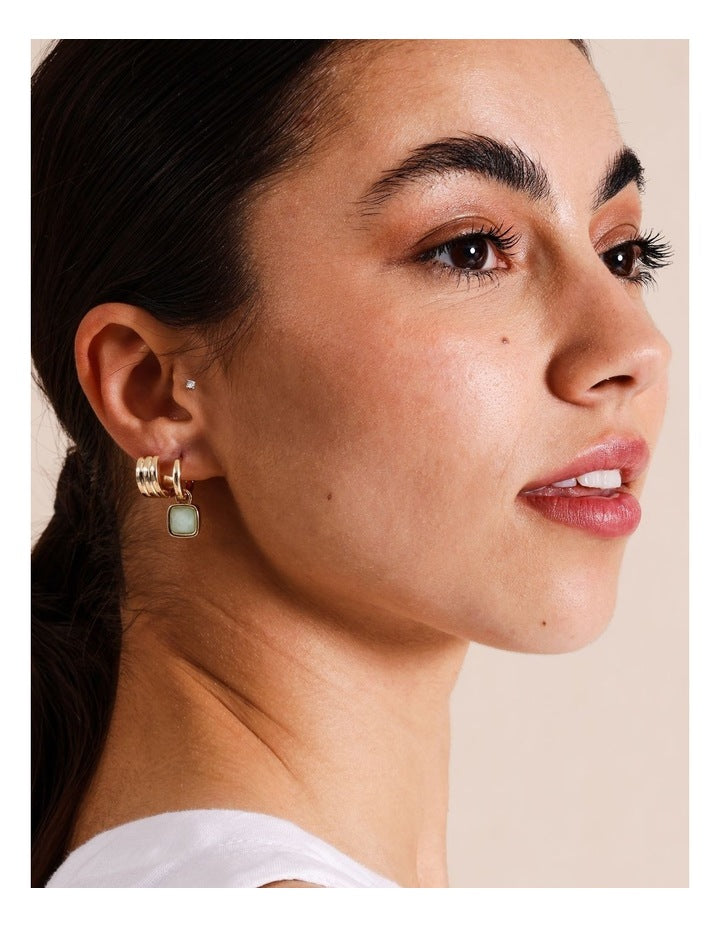 3 Pack Green Gift Box in Gold