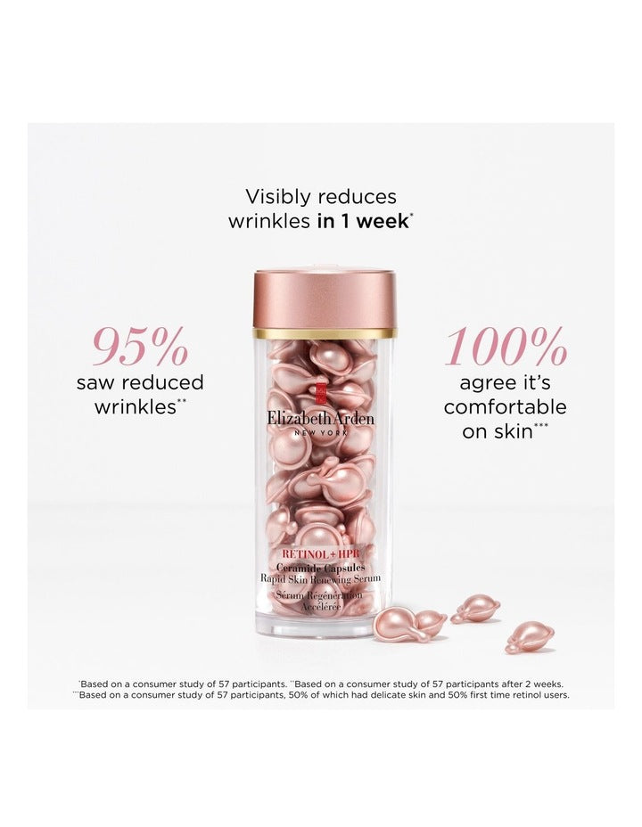 Retinol + HPR Ceramide Capsules Rapid Skin Renewing Serum 90 Piece