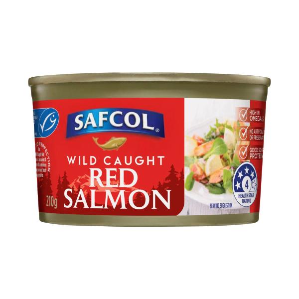 SAFCOL RED SALMON 210G