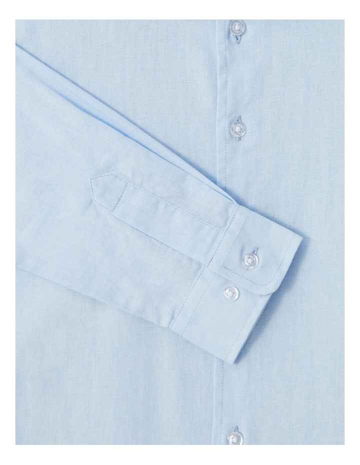 Youth Fit Linen Shirt in Baby Blue