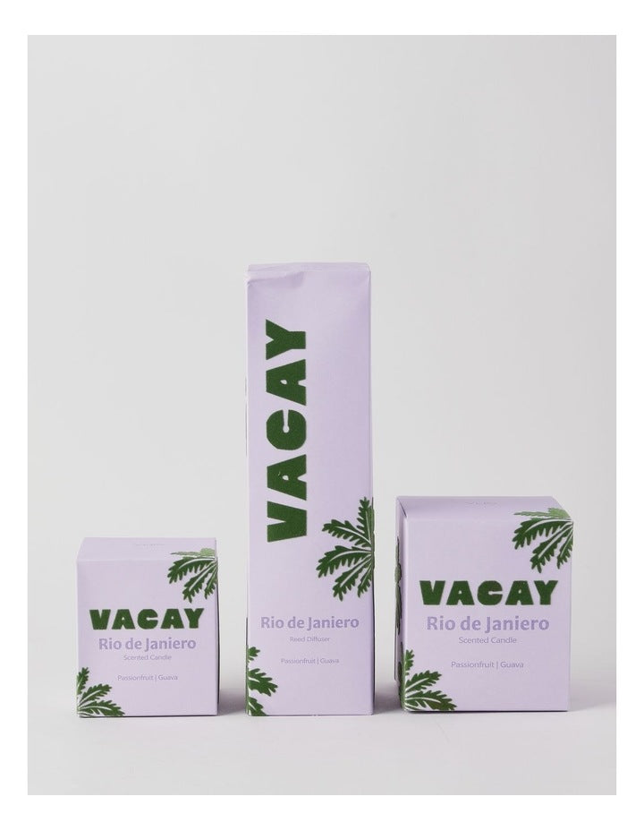 Vacay Rio De Janeiro Large Candle 400g in Purple