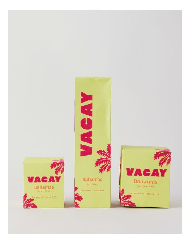 Vacay Bahamas Large Candle 400g in Green