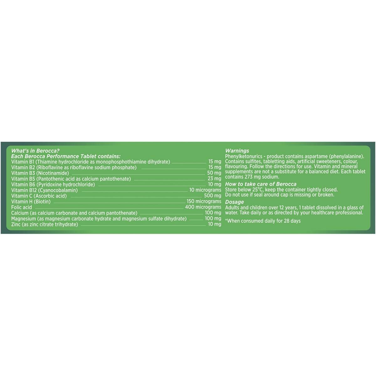 Berocca Vitamin b & c Orange Flavour Energy 30 Pack