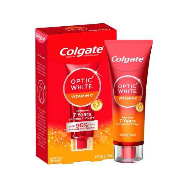 COLGATE OPTIC WHITE VITAMIN C TOOTHPASTE 100G