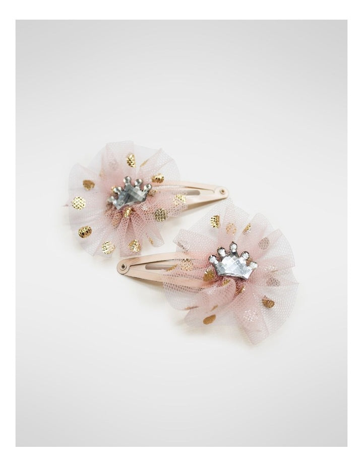 Hairclips And Necklace Set in Multi