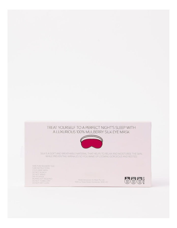 Silk Eye Mask in Red