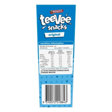 Arnott's Tee Vee Snacks Original Chocolate Biscuits 175g