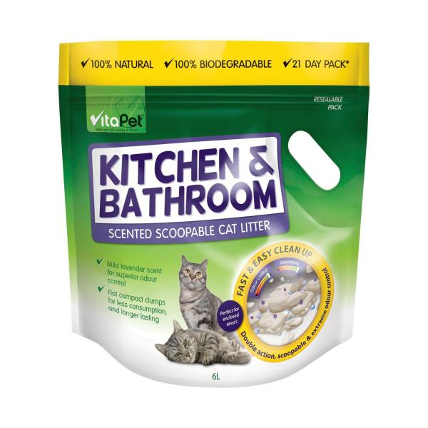 VITAPET CAT LITTER BATH/KITCHEN 6LITRE