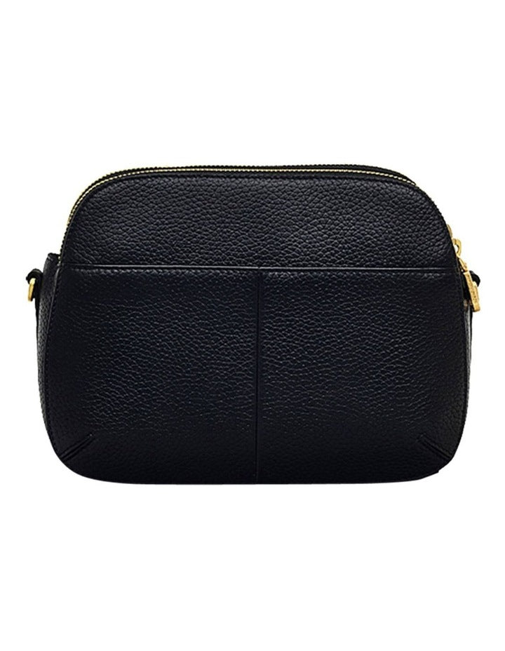 Dukes Ziptop Crossbody Bag in Black