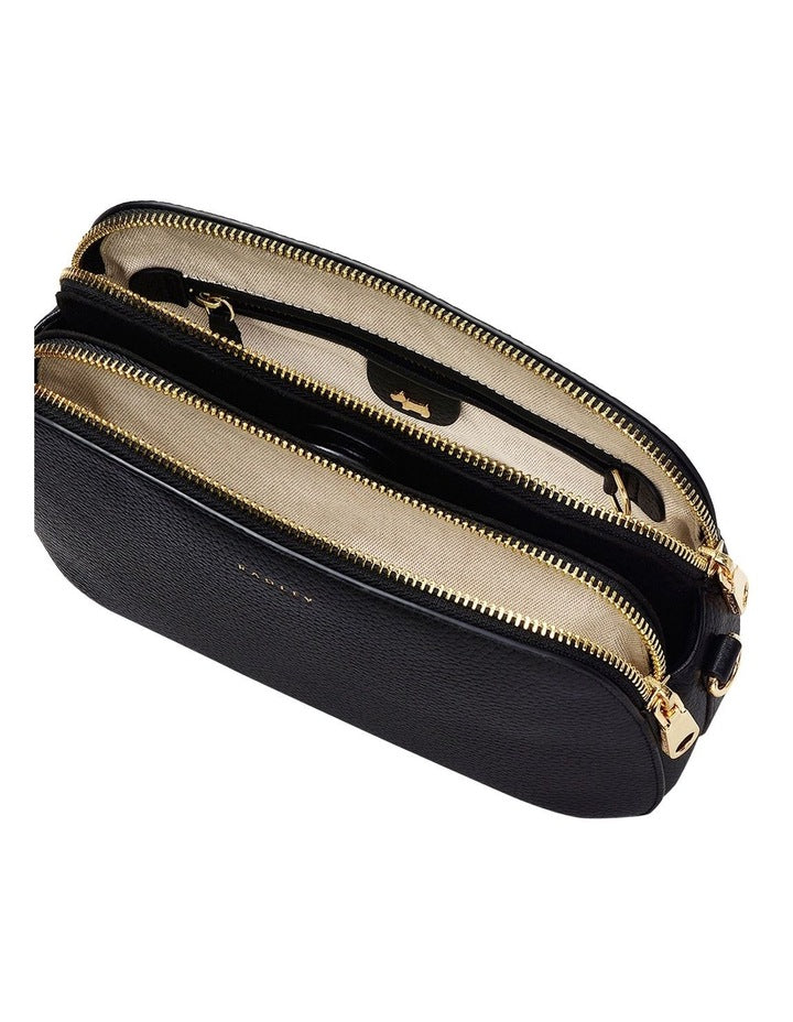 Dukes Ziptop Crossbody Bag in Black