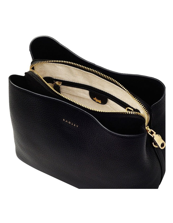 Dukes Compartment Crossbody Bag in Black