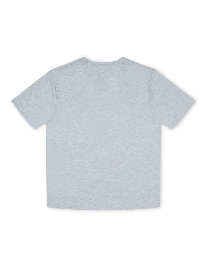 The New Nation Tee (3-7 Years) in Light Grey