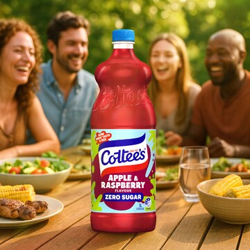 Cottee's Zero Sugar Apple & Raspberry Cordial Sugar Free 1L