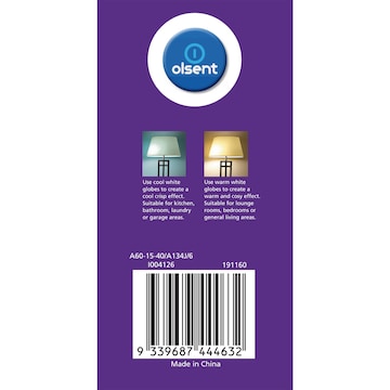 Olsent LED GLS BC 15.0W 1800Lm Cool White 2 pack