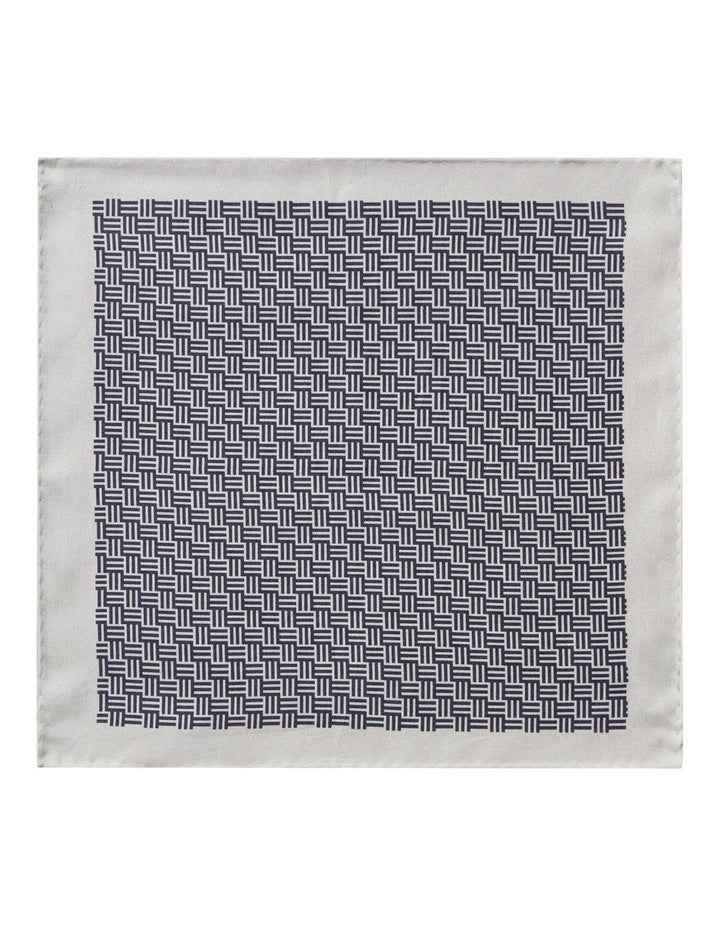 Geometric Pocket Square in Grey