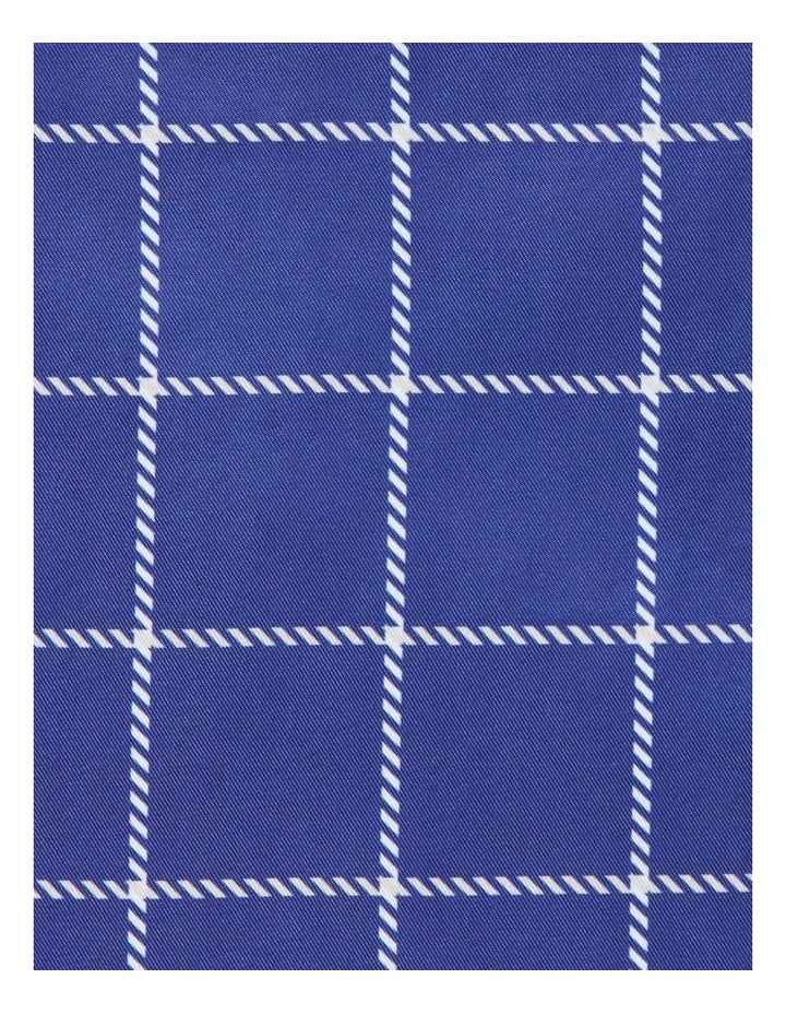 Pocket Square Check in Navy