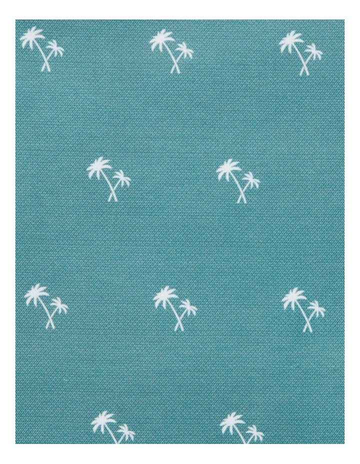 Pocket Square in Floral Green