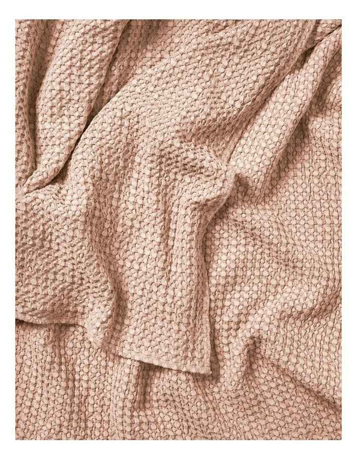 Waffle Throw in Pink