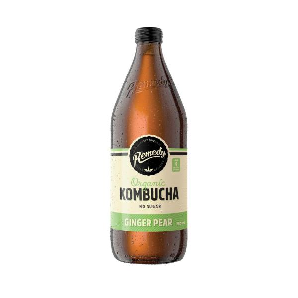 REMEDY KOMBUCHA GINGER PEAR 750ML