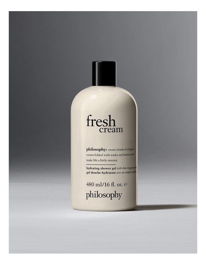 Fresh Cream And Mint Shampoo, Bath And Shower Gel 480ml