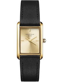 The Heirloom Champagne Leather Watch in Black