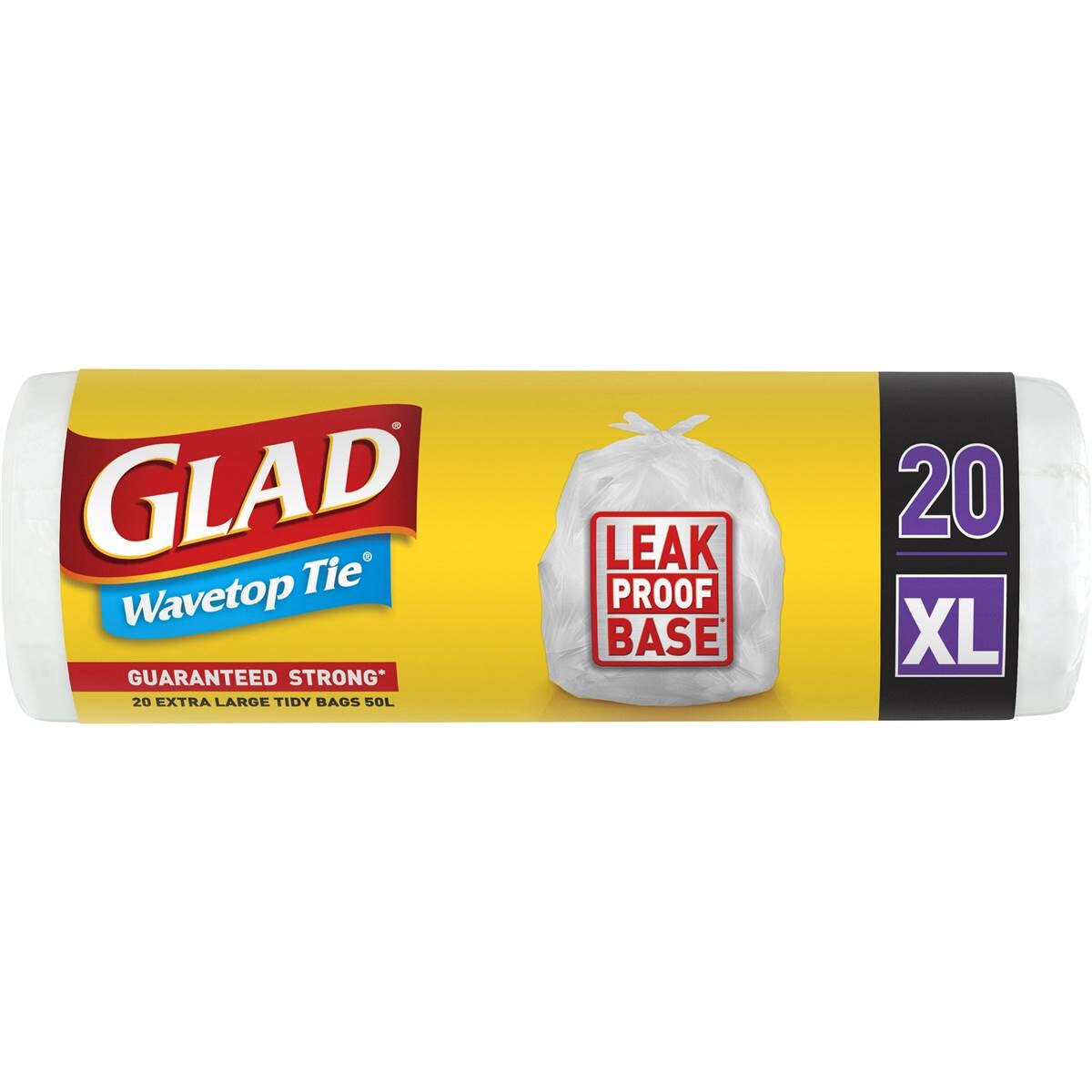Glad Kitchen Tidy Bag Wavetop x-Large 20 Pack