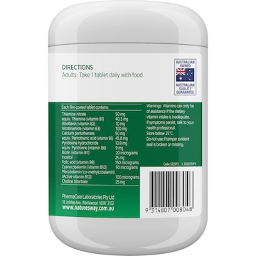 Nature's Way Vitamin B Energy Boost Tablets 200 pack