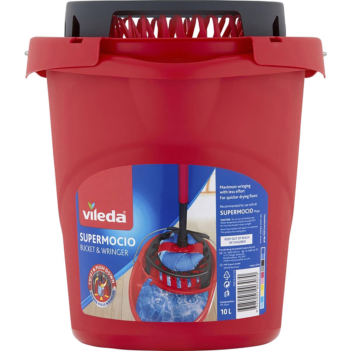 Vileda Supermocio Bucket & Wringer & Wringer Each