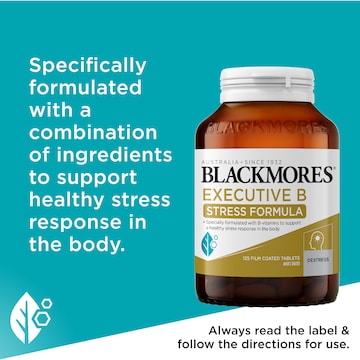 Blackmores Executive Vitamin B Stress Support Tablets 125 pack