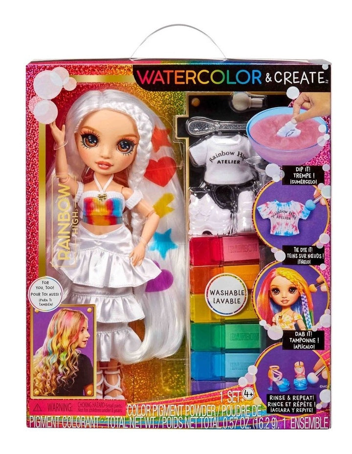 Color & Create New Theme Dolls- Brown Eyes