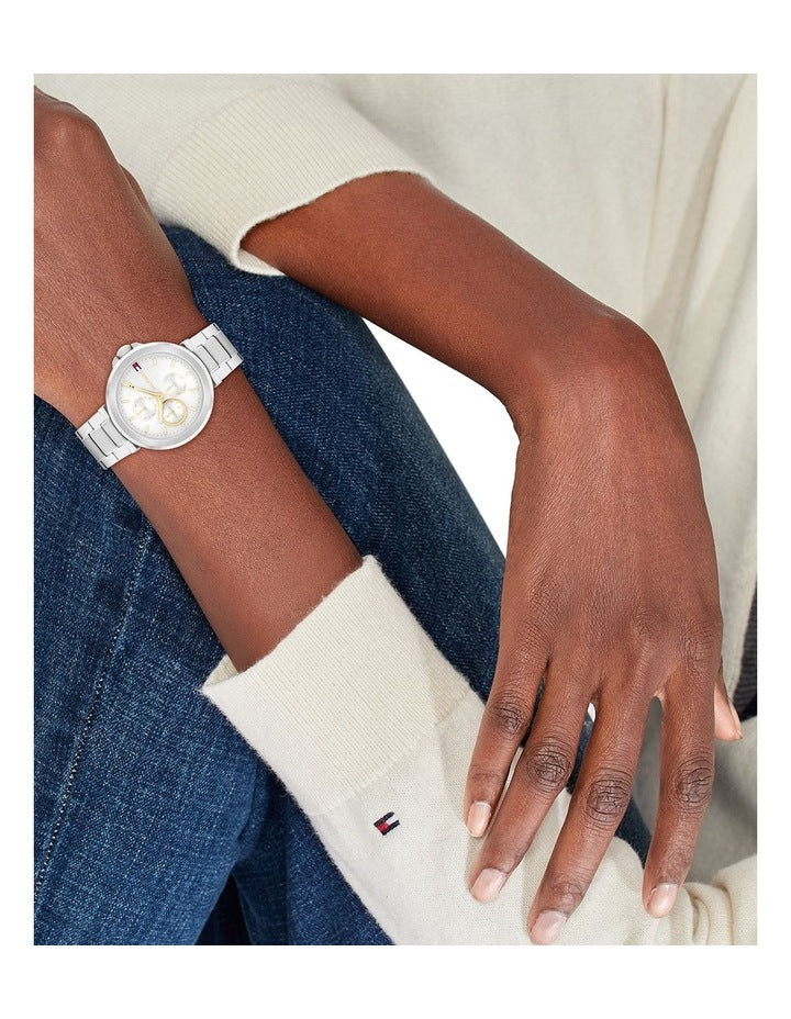 Lori Stainless Steel Dial Watch in Silver