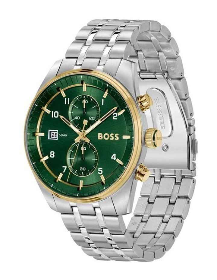 Skytraveller Stainless Steel Dial 1514195 Watch in Green