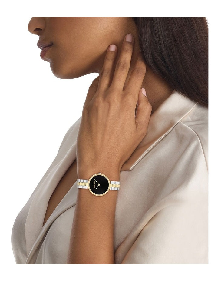 Gleam Two Tone Stainless Steel Dial Women's Watch in