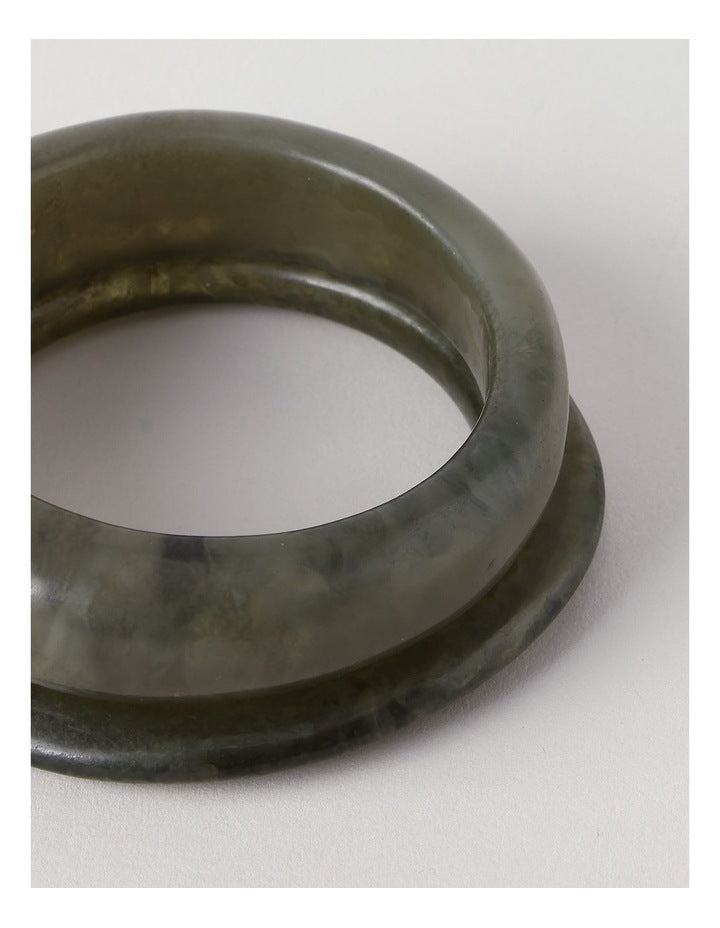 Statement Bangle 2Pk Bangle in Green