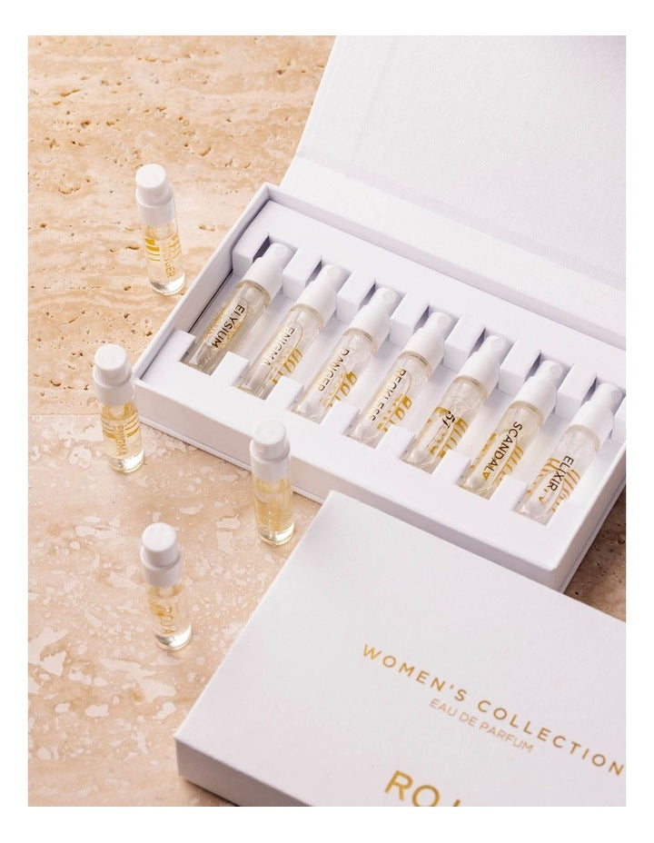 Roja Discovery Set Womens 2024 7 x2ml (Elysium, Elixir, 51, Enigma, Reckless, Danger, Scandal)