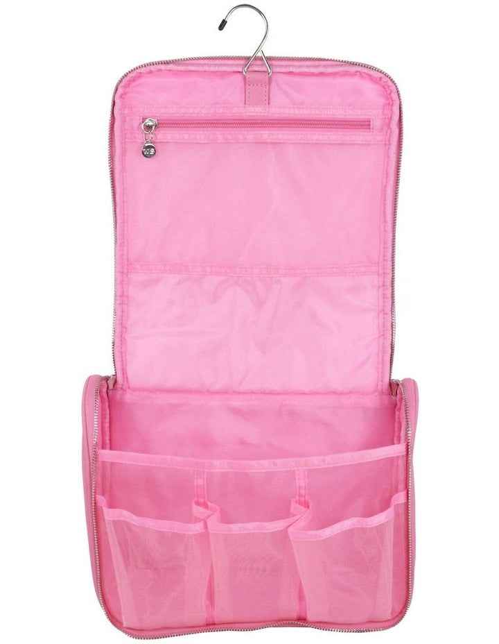 Premium Travel Bag with Hook in Peony Pink